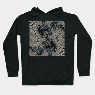 intensely coloured art deco and art nouveau styled fluid painted design Hoodie